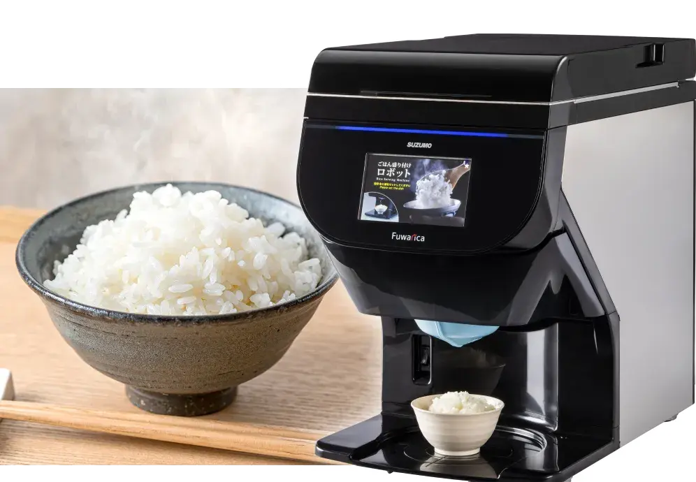 ご飯盛付けロボット Fuwarica｜鈴茂器工株式会社